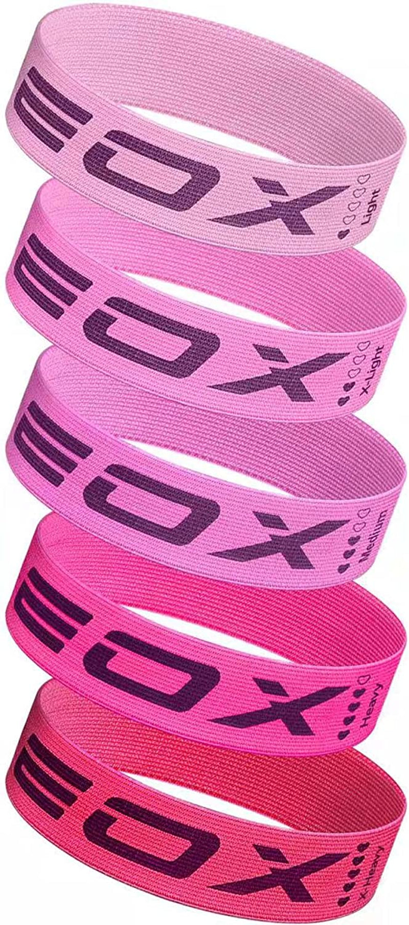 Elevate Your Workout with  Non-Slip Resistance Loop Bands – 5 Levels for Leg & Glute Training (Pink)